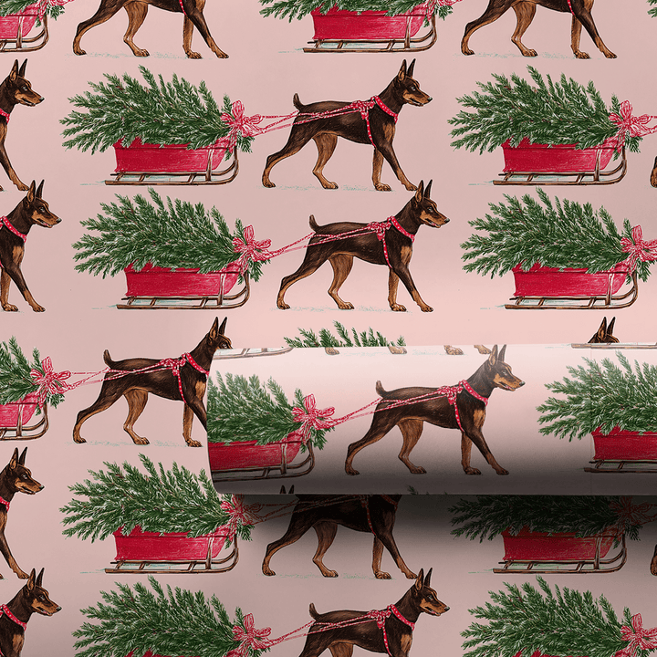 Kelpies Bringing Home Christmas - Wrapping Paper - Aspen & Arlo