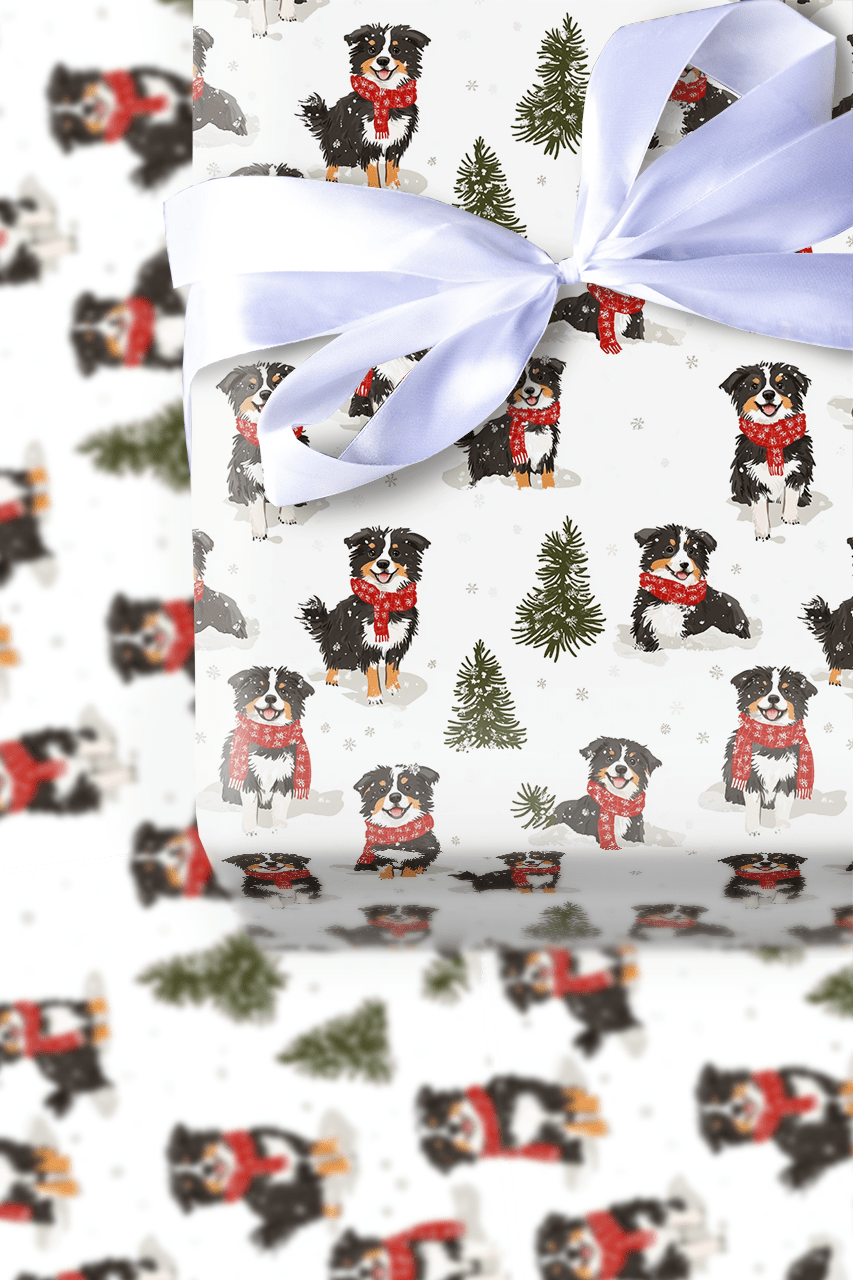 Snow Day for Bentley - Wrapping Paper - Aspen & Arlo