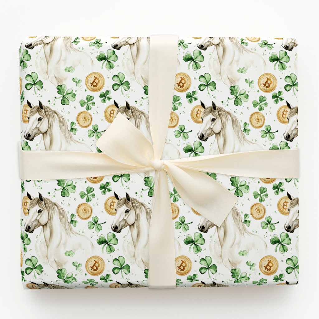 Golden with the Stallion - Wrapping Paper - Aspen & Arlo