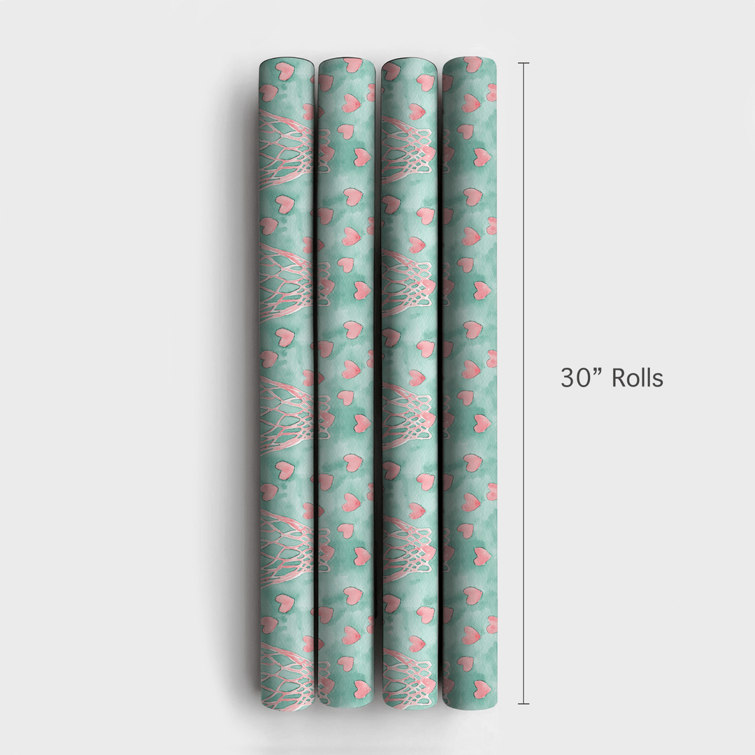 Slam Dunk Cupid - Wrapping Paper - Aspen & Arlo