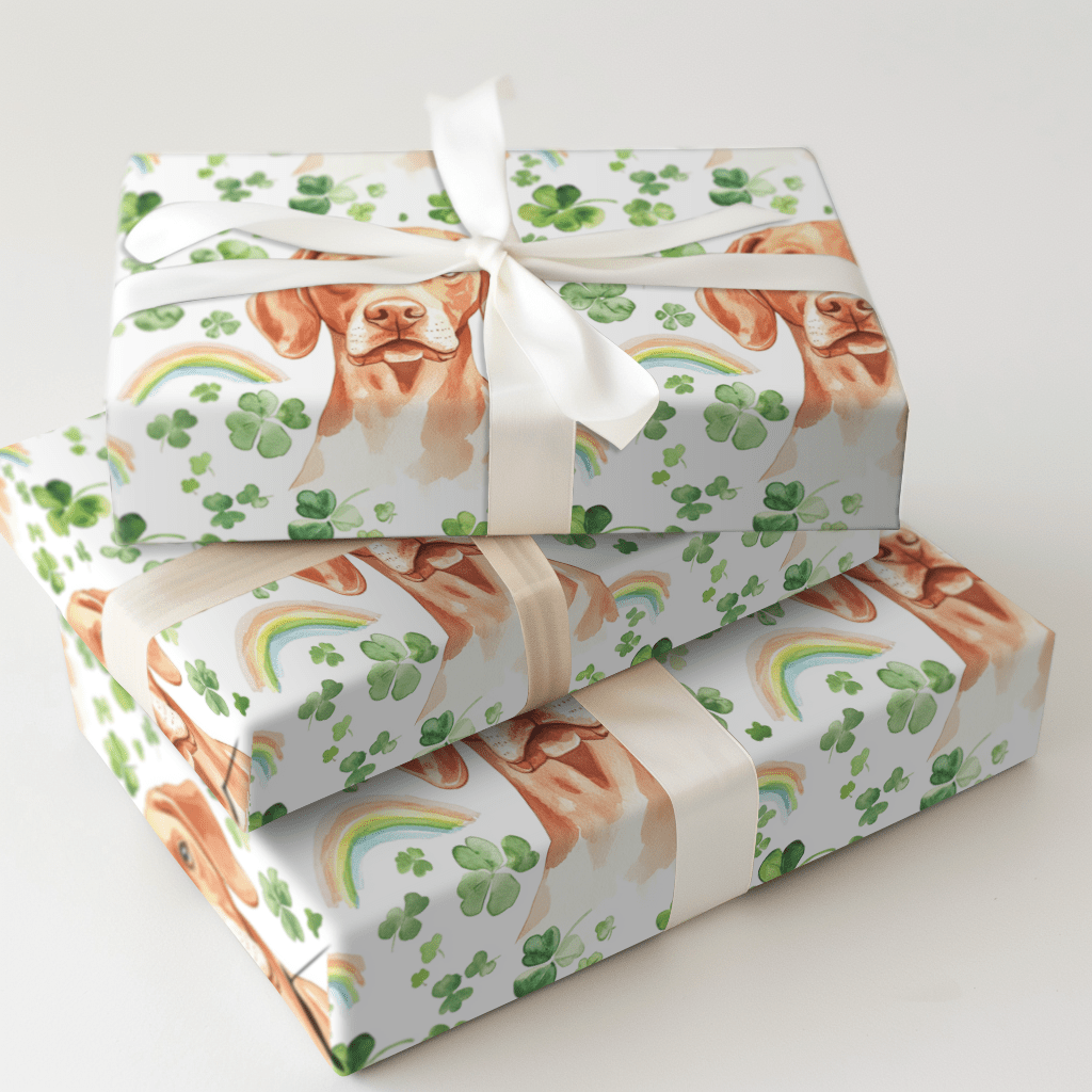 Rainbows with the Vizsla - Wrapping Paper - Aspen & Arlo