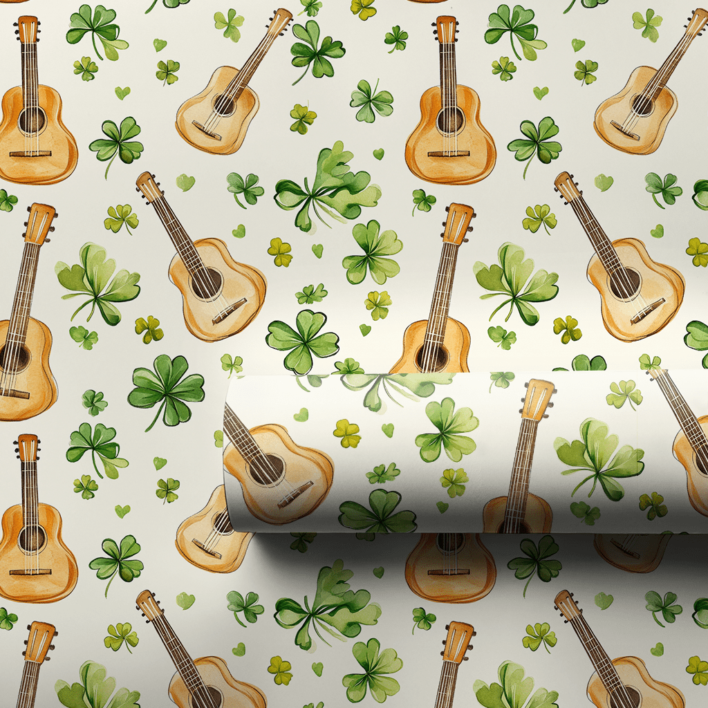 Shamrock Riffs - Wrapping Paper - Aspen & Arlo