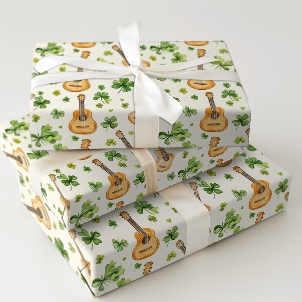 Shamrock Riffs - Wrapping Paper - Aspen & Arlo