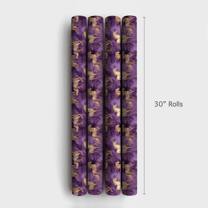 Plum Stallion - Wrapping Paper - Aspen & Arlo