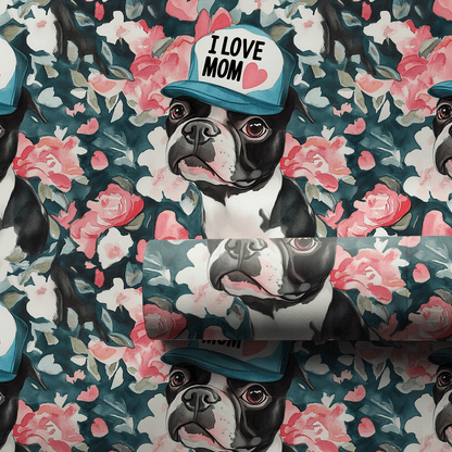 Mom's Favorite Boston Terrier - Wrapping Paper - Aspen & Arlo
