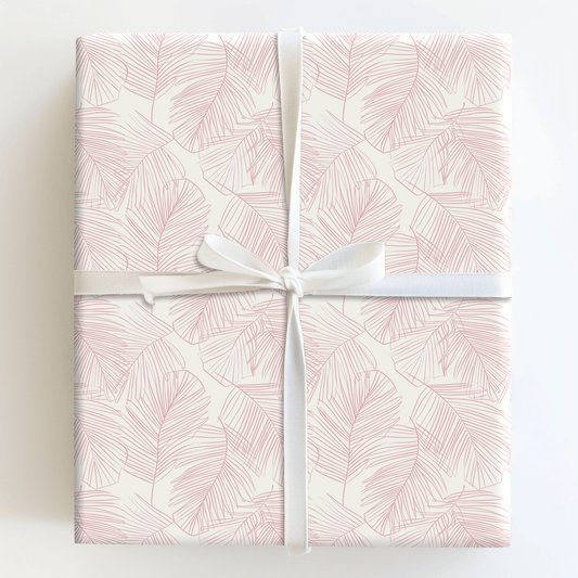 Palms Pink - Wrapping Paper - Aspen & Arlo