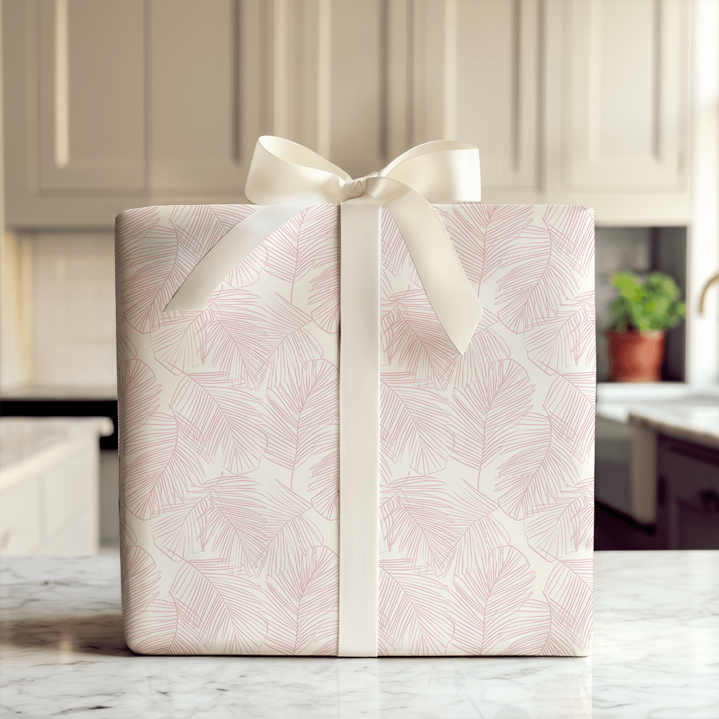 Palms Pink - Wrapping Paper - Aspen & Arlo