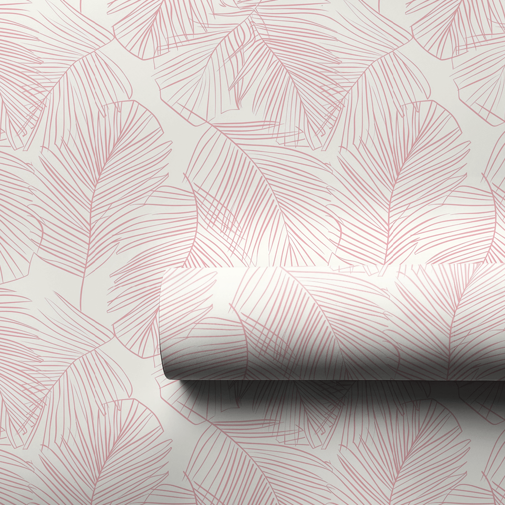 Palms Pink - Wrapping Paper - Aspen & Arlo
