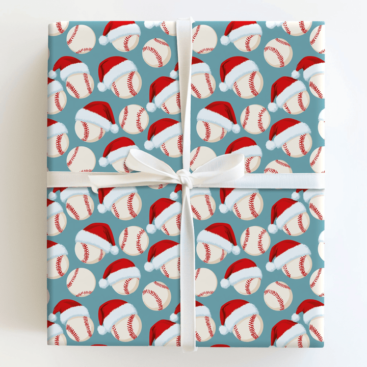 Santa Fastball - Wrapping Paper - Aspen & Arlo