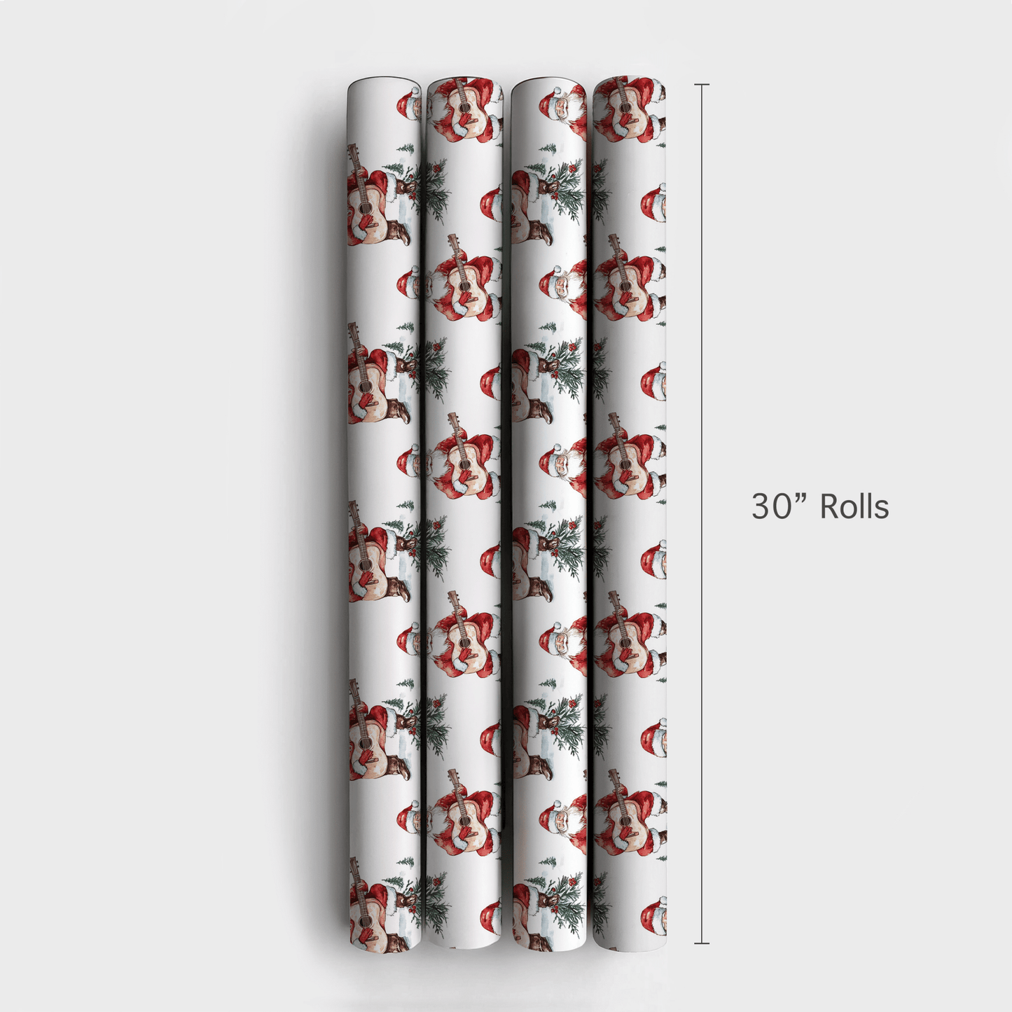 Strumming with St.Nick - Wrapping Paper - Aspen & Arlo