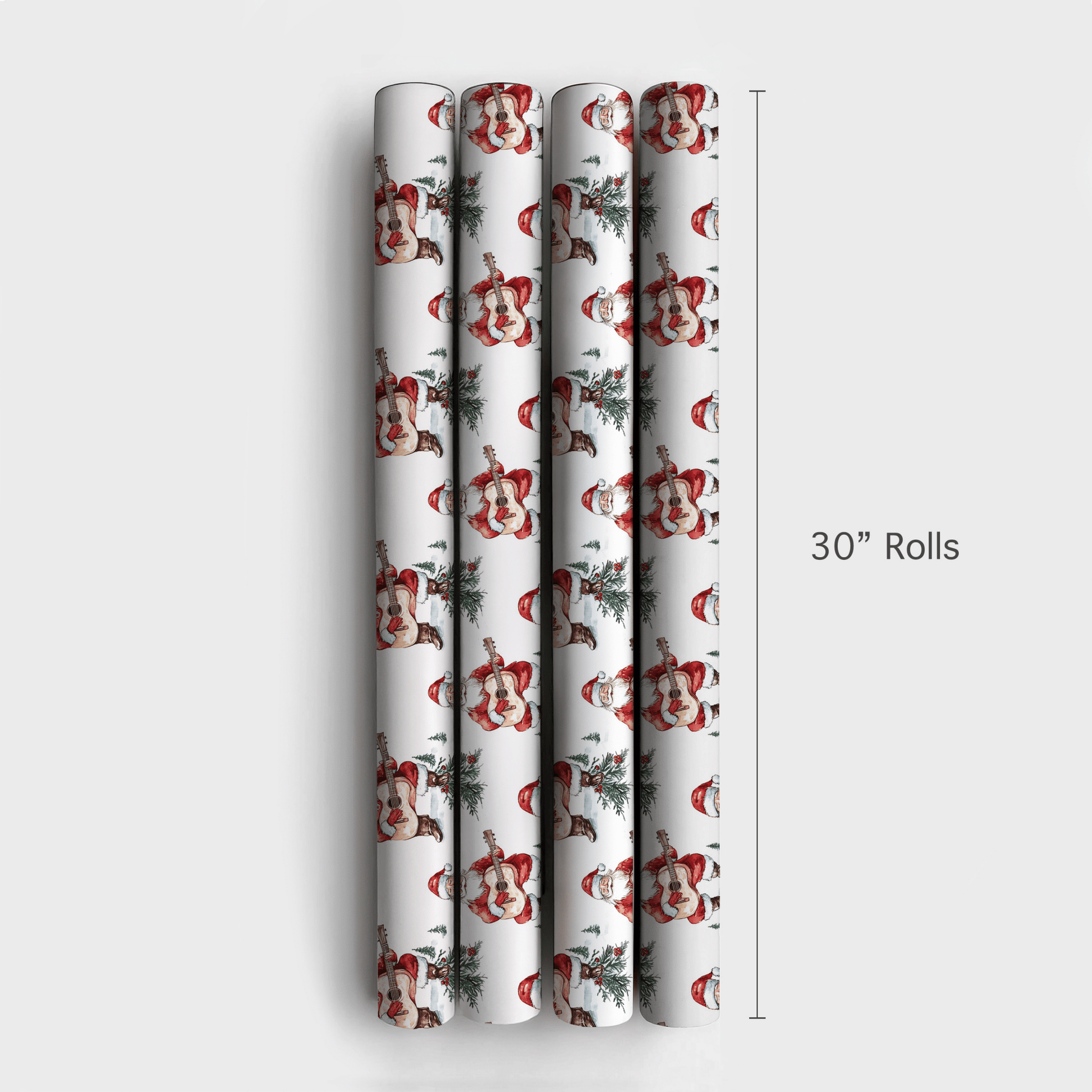 Strumming with St.Nick - Wrapping Paper - Aspen & Arlo