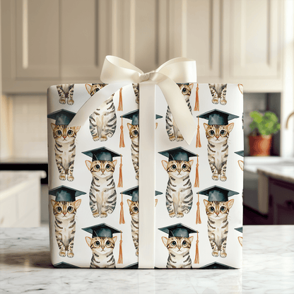 Cattin Off to College - Wrapping Paper - Aspen & Arlo