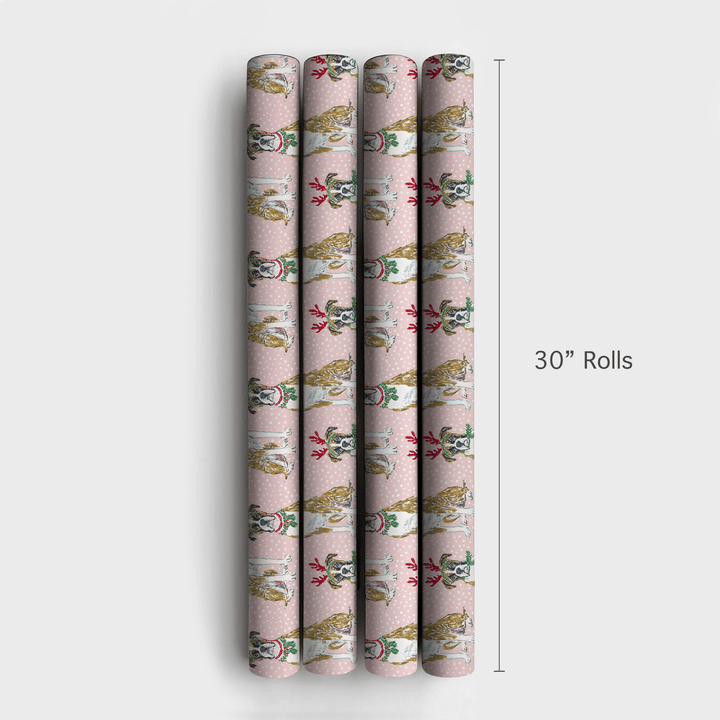 Boxer Reindeer Games - Wrapping Paper - Aspen & Arlo