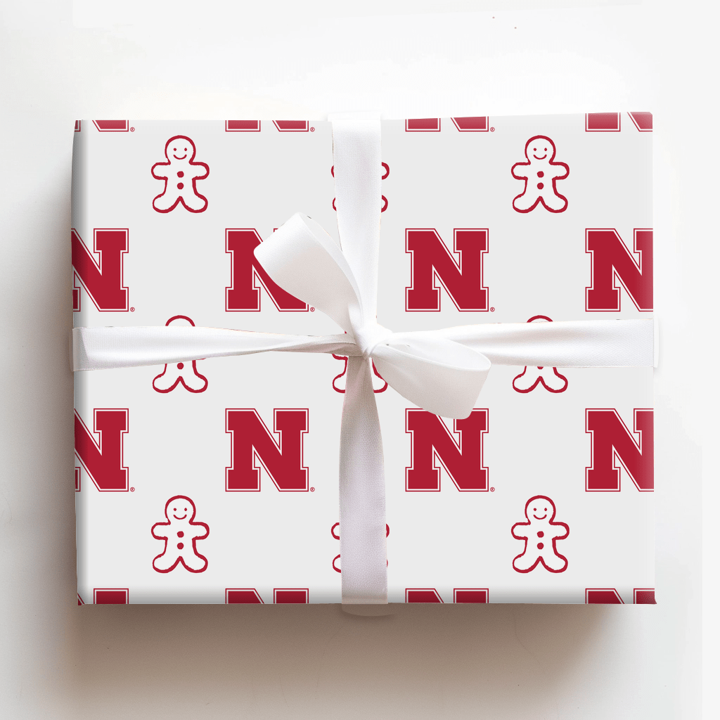 Nebraska Gingerbread - Wrapping Paper - Aspen & Arlo