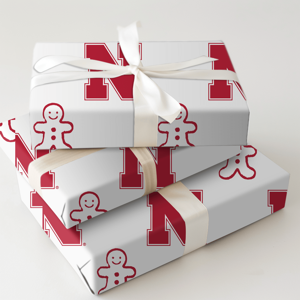 Nebraska Gingerbread - Wrapping Paper - Aspen & Arlo