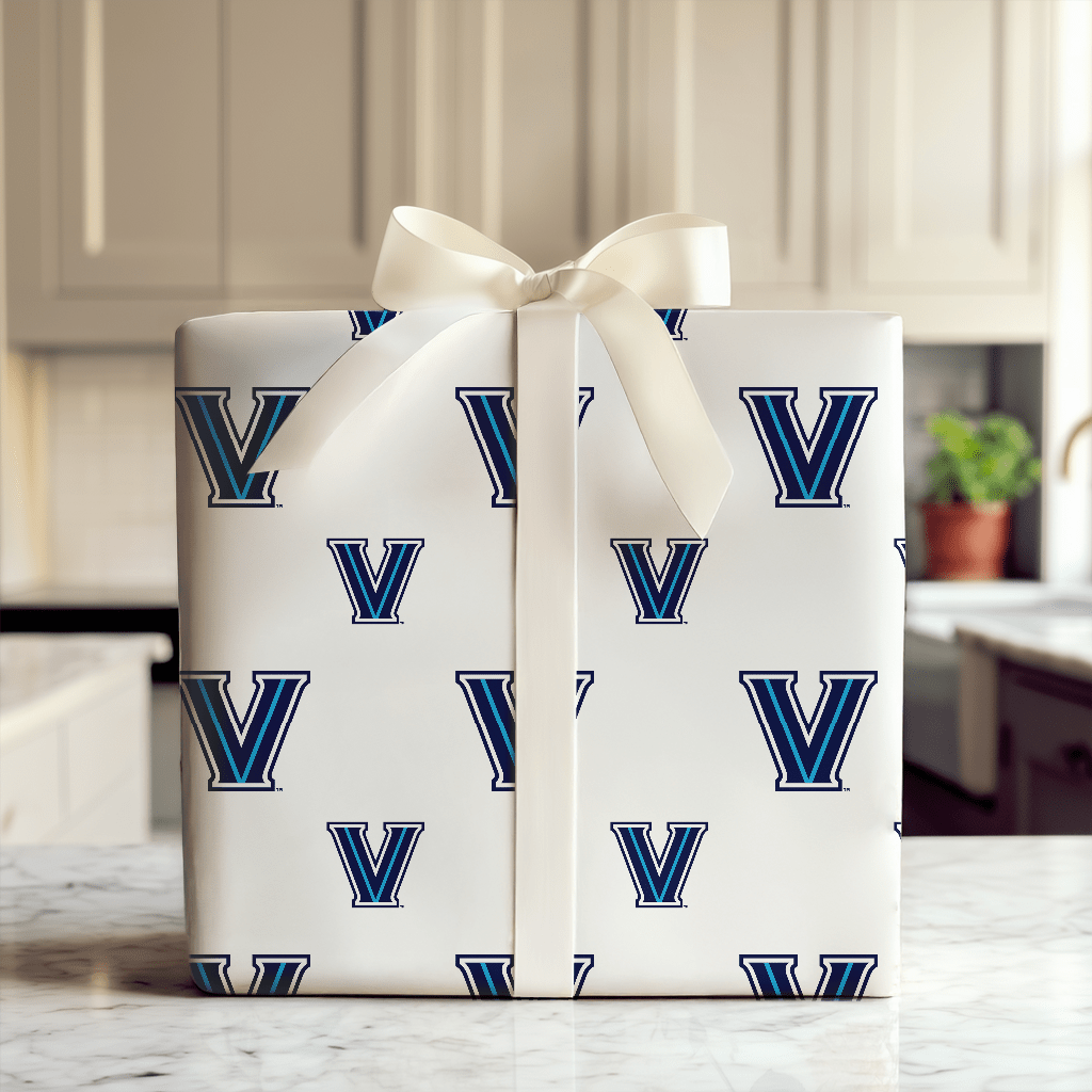 Villanova White - Wrapping Paper - Aspen & Arlo