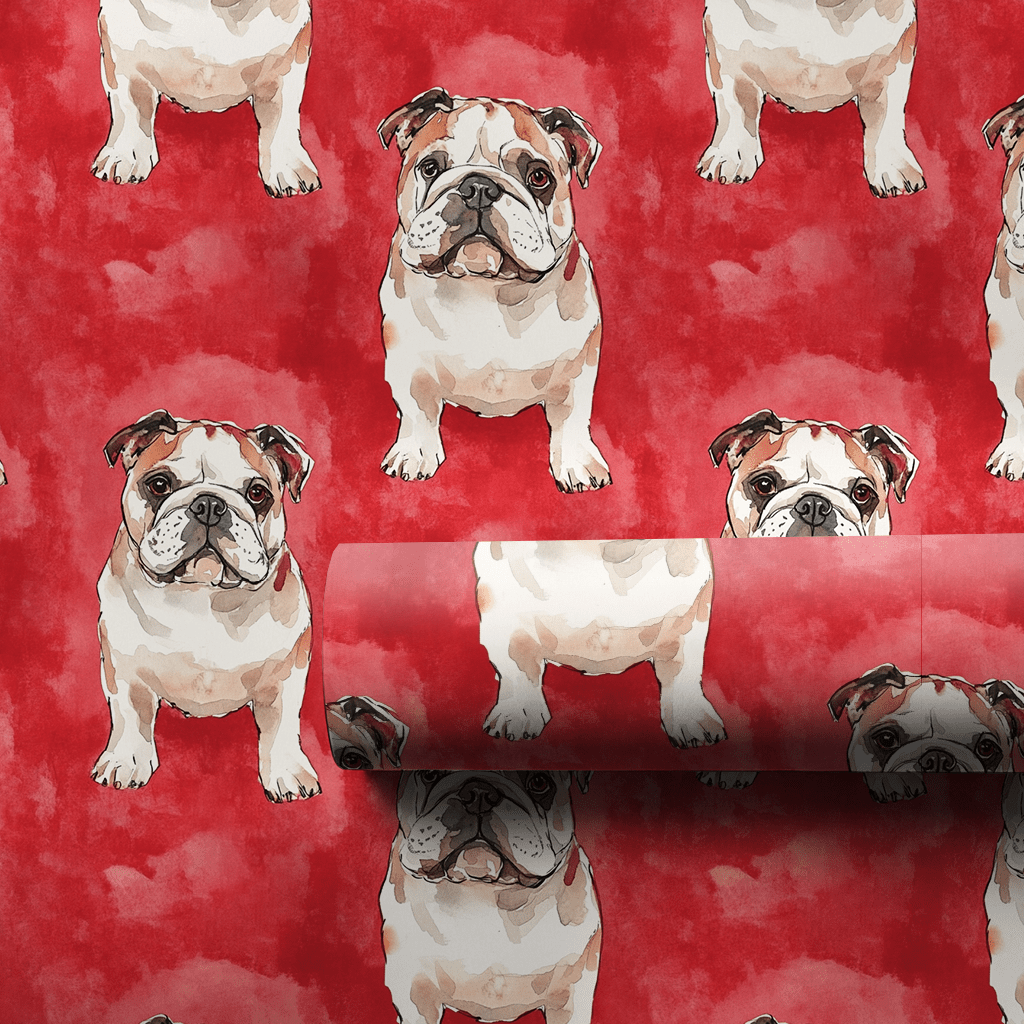 Let's Go Bulldogs - Wrapping Paper - Aspen & Arlo