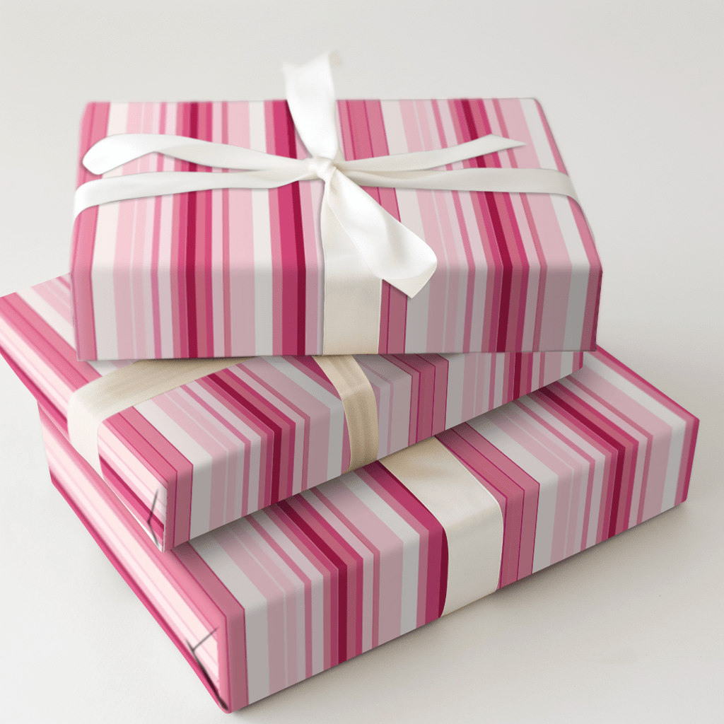 Rose Stripes - Wrapping Paper - Aspen & Arlo