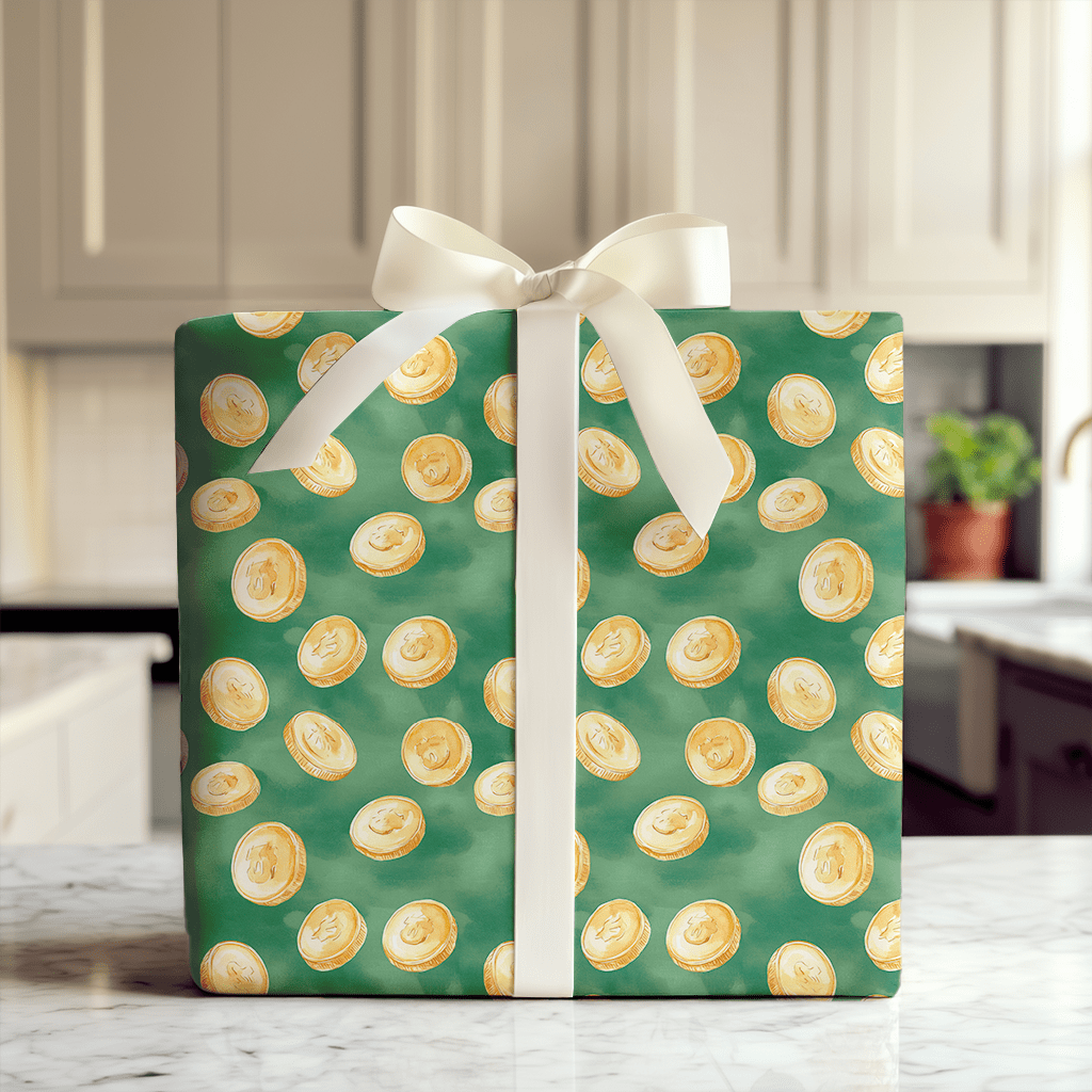 Gold in the Green - Wrapping Paper - Aspen & Arlo