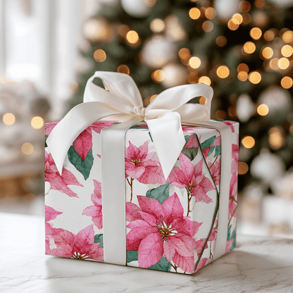 Poinsettia Bloom - Wrapping Paper - Aspen & Arlo