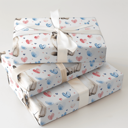 Birman Valentine - Wrapping Paper - Aspen & Arlo