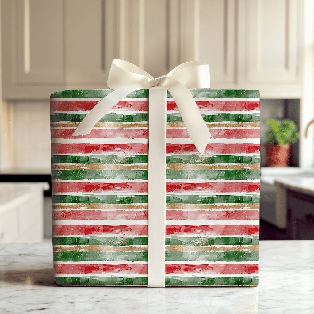 Holiday Stripes - Wrapping Paper - Aspen & Arlo