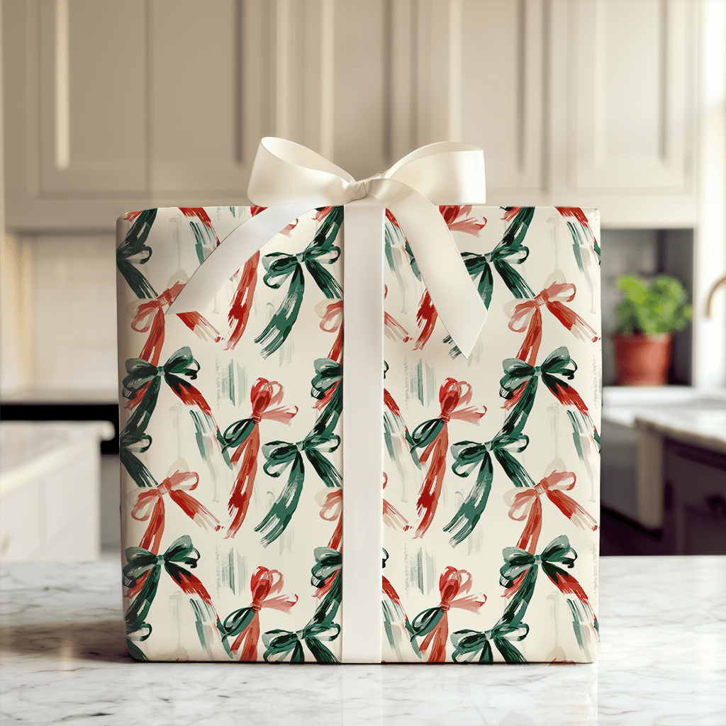 Berry Bow - Wrapping Paper - Aspen & Arlo