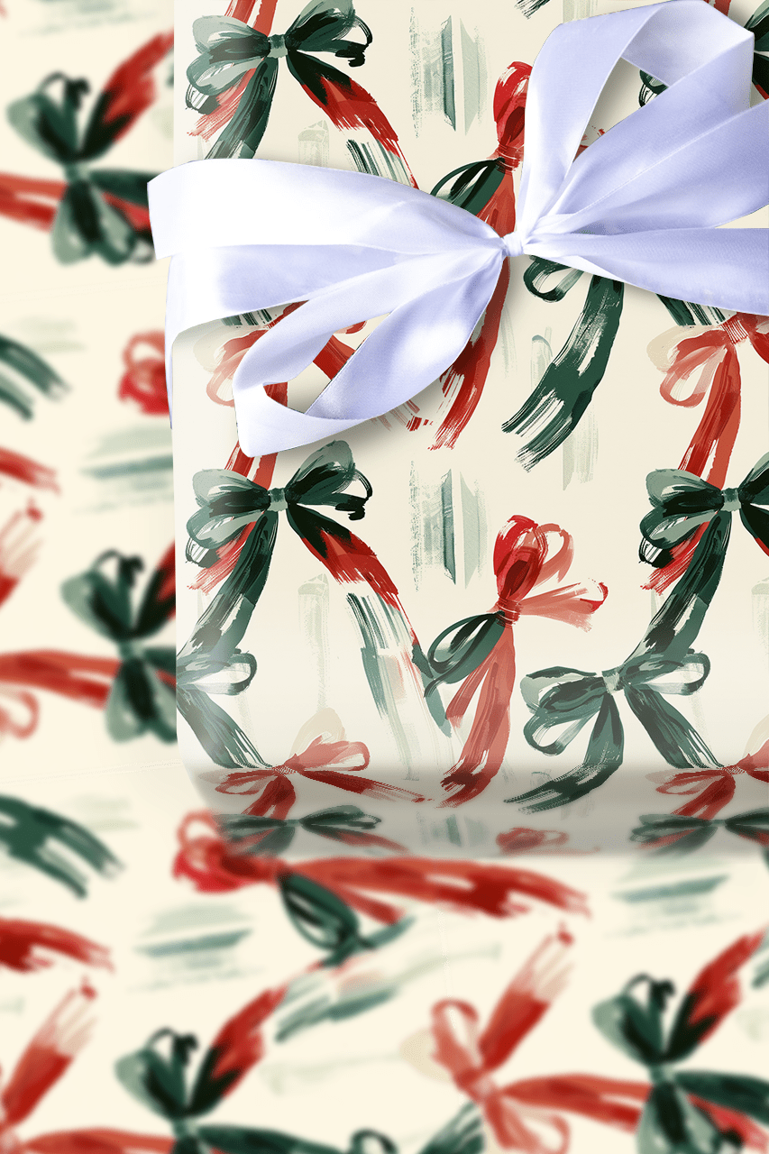 Berry Bow - Wrapping Paper - Aspen & Arlo