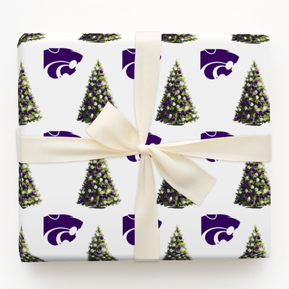 K - State Kringle Tree - Wrapping Paper - Aspen & Arlo