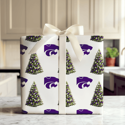 K - State Kringle Tree - Wrapping Paper - Aspen & Arlo