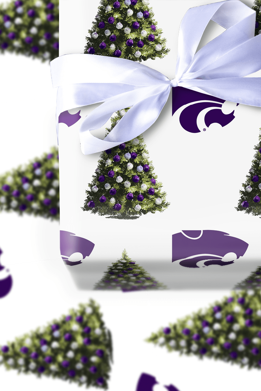 K - State Kringle Tree - Wrapping Paper - Aspen & Arlo