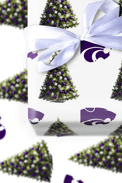 K - State Kringle Tree - Wrapping Paper - Aspen & Arlo