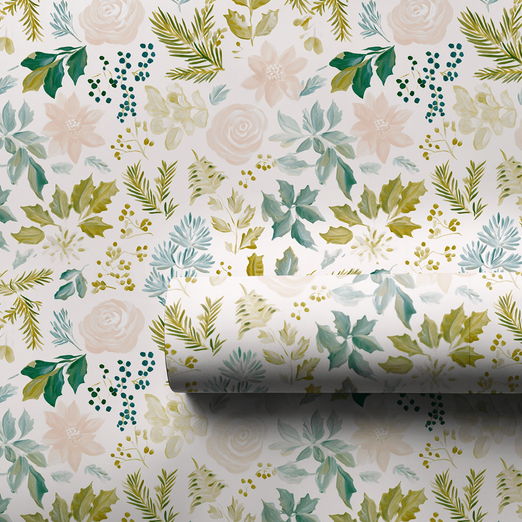 Noel Floral - Wrapping Paper - Aspen & Arlo