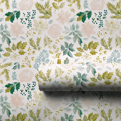 Noel Floral - Wrapping Paper - Aspen & Arlo