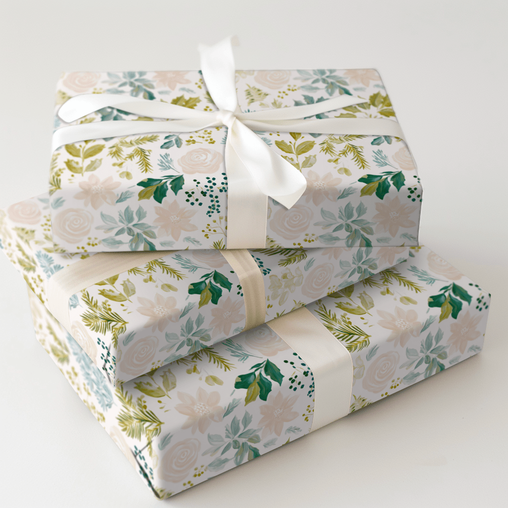 Noel Floral - Wrapping Paper - Aspen & Arlo