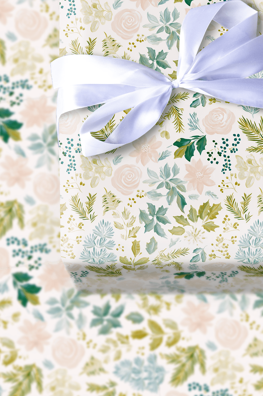Noel Floral - Wrapping Paper - Aspen & Arlo