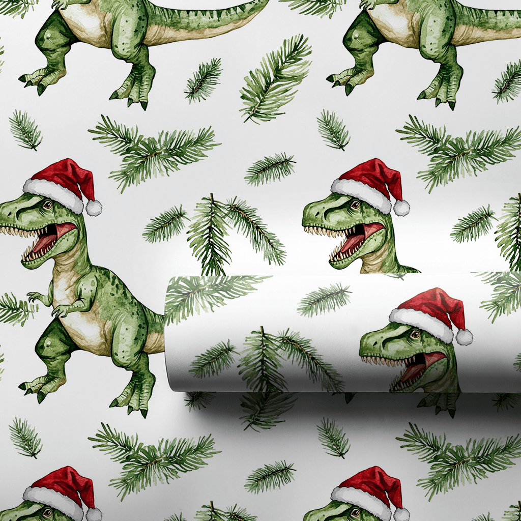 Santa Chomp - Wrapping Paper - Aspen & Arlo
