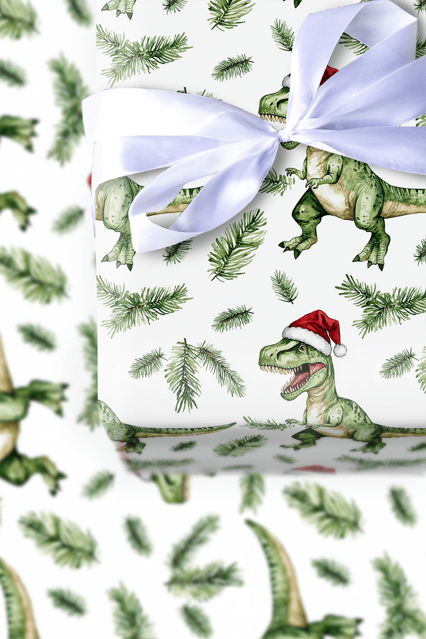 Santa Chomp - Wrapping Paper - Aspen & Arlo