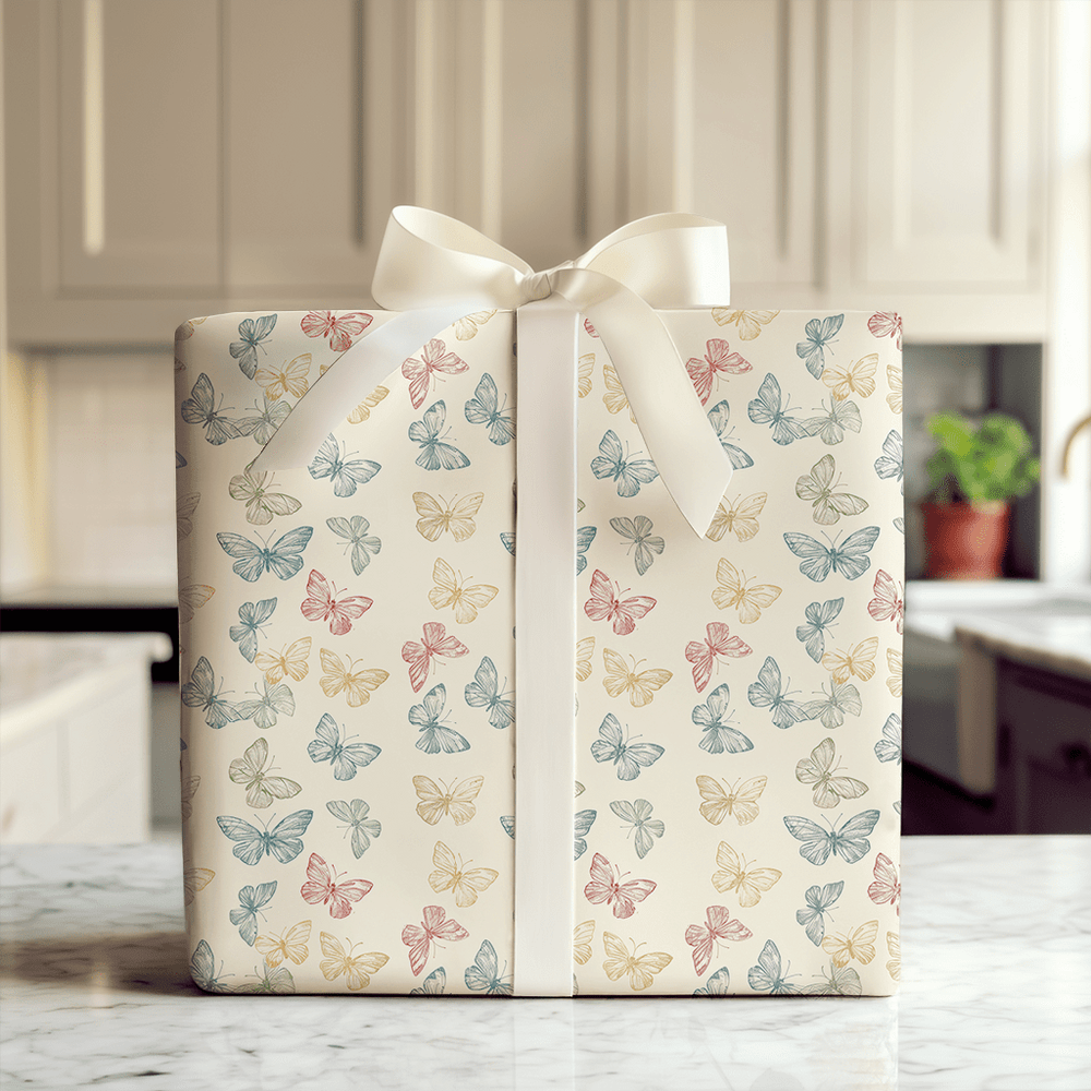 Dainty Butterfly - Wrapping Paper - Aspen & Arlo