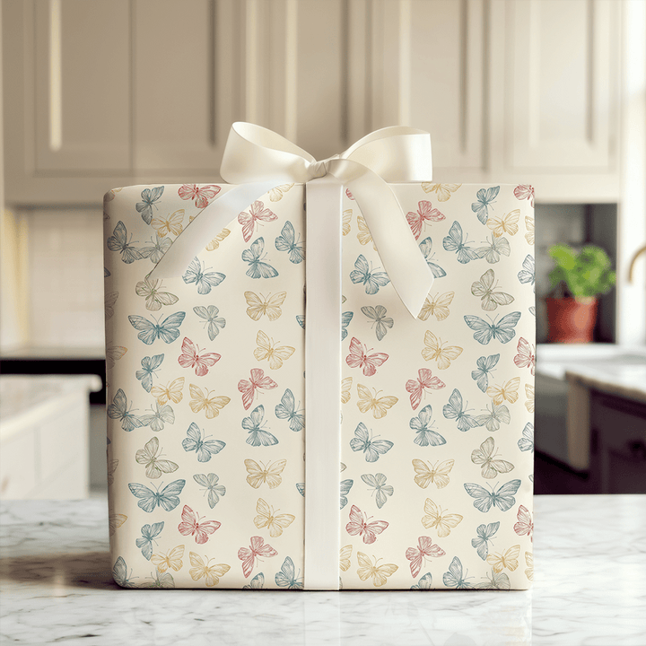 Dainty Butterfly - Wrapping Paper - Aspen & Arlo