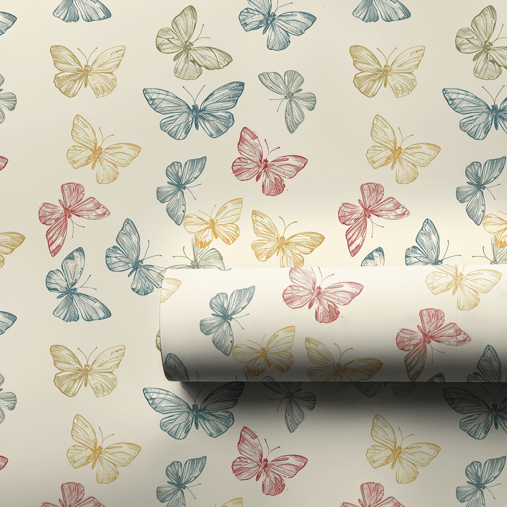 Dainty Butterfly - Wrapping Paper - Aspen & Arlo