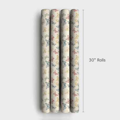 Dainty Butterfly - Wrapping Paper - Aspen & Arlo