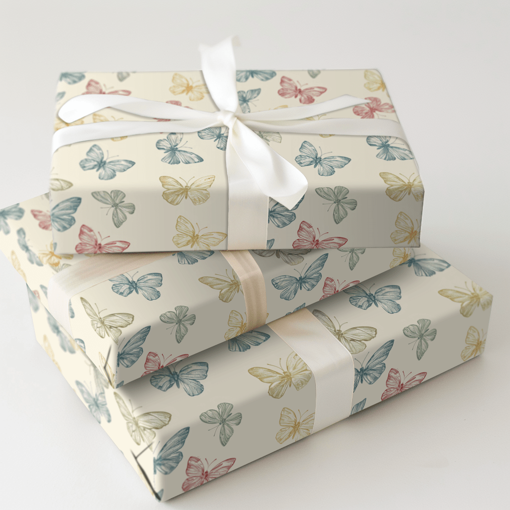 Dainty Butterfly - Wrapping Paper - Aspen & Arlo