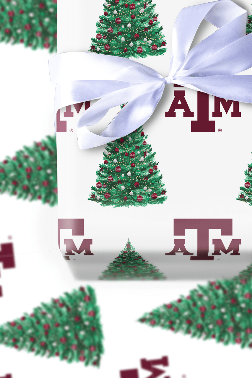 Gig ’Em Tree - Wrapping Paper - Aspen & Arlo