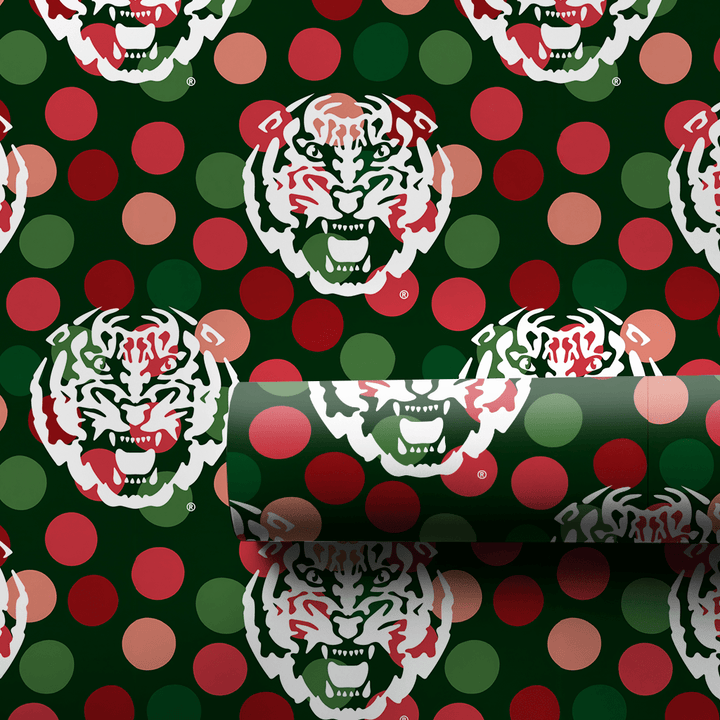 LSU Christmas Dots - Wrapping Paper - Aspen & Arlo