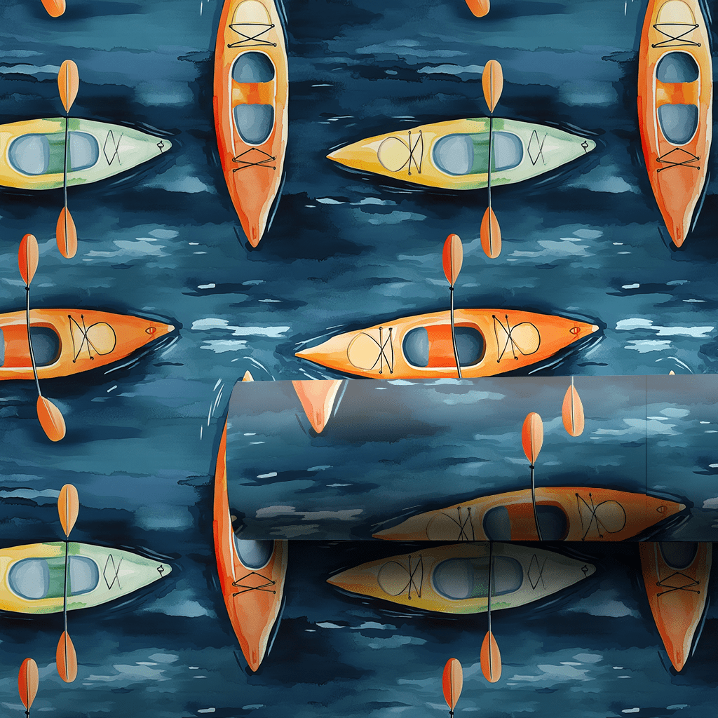 Paddle Days - Wrapping Paper - Aspen & Arlo