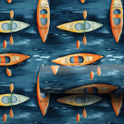 Paddle Days - Wrapping Paper - Aspen & Arlo