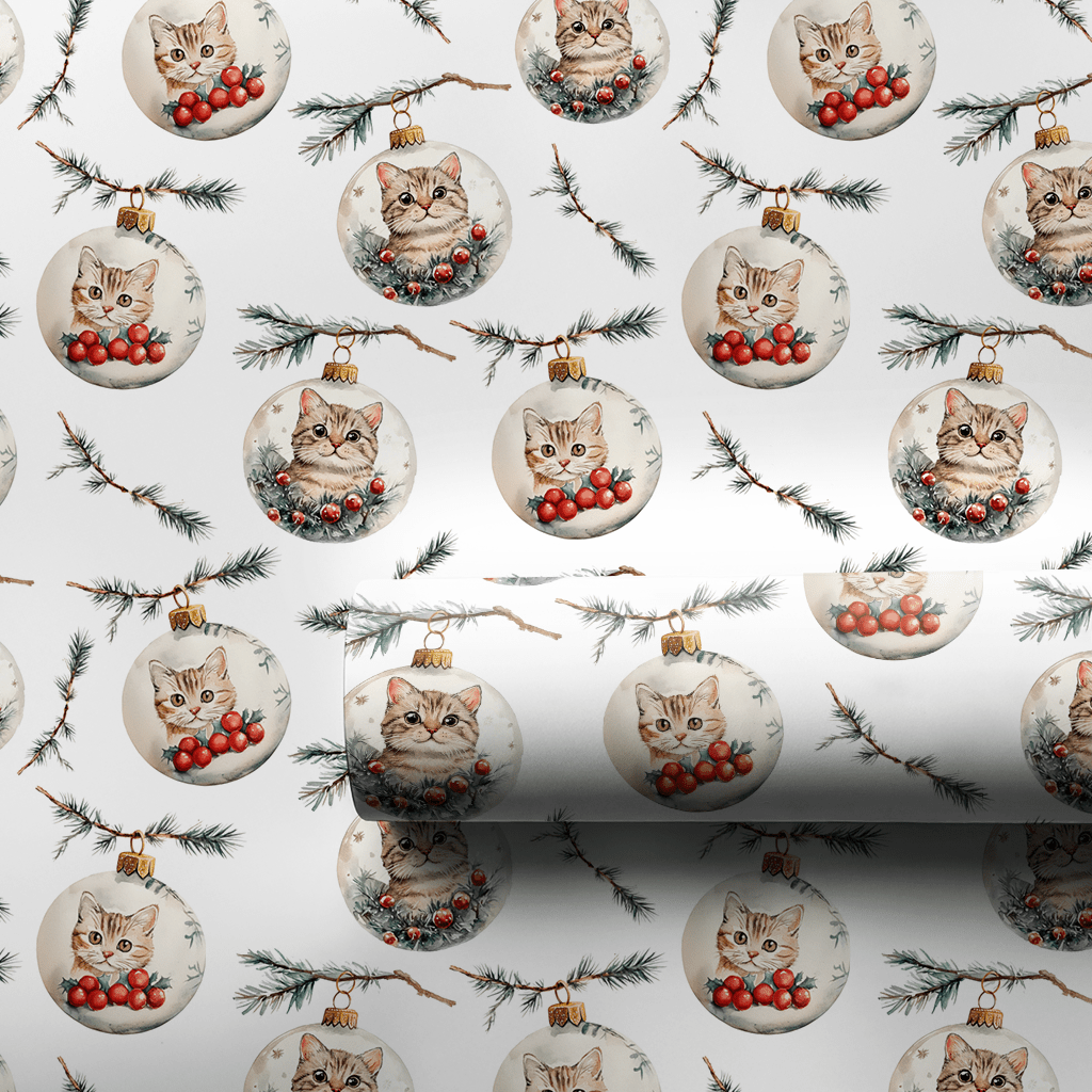 Ornamental Meow - Wrapping Paper - Aspen & Arlo