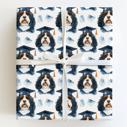 Bernedoodle Graduate - Wrapping Paper - Aspen & Arlo