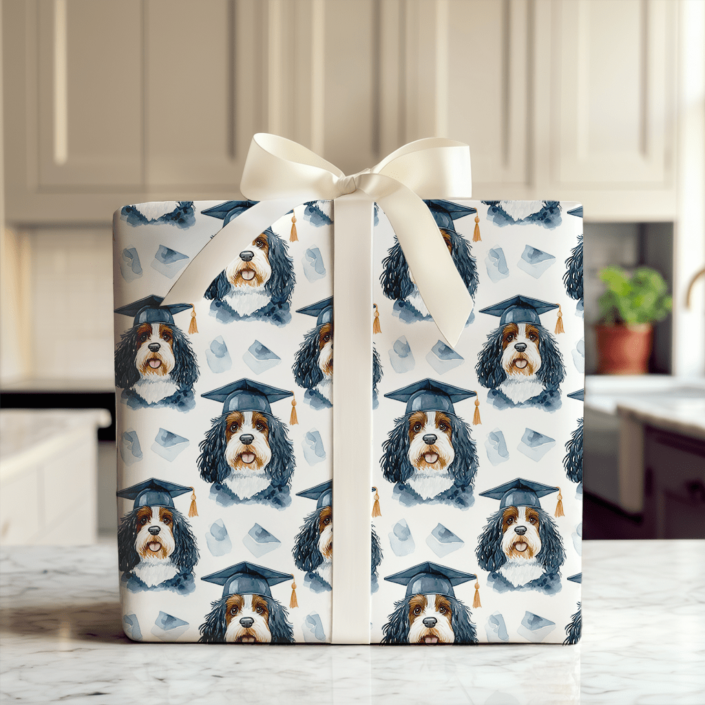 Bernedoodle Graduate - Wrapping Paper - Aspen & Arlo